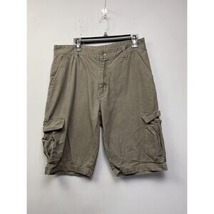Gold Label Brand Shorts Mens Size 36 Canvas Brown Cargo Outdoors Hiking